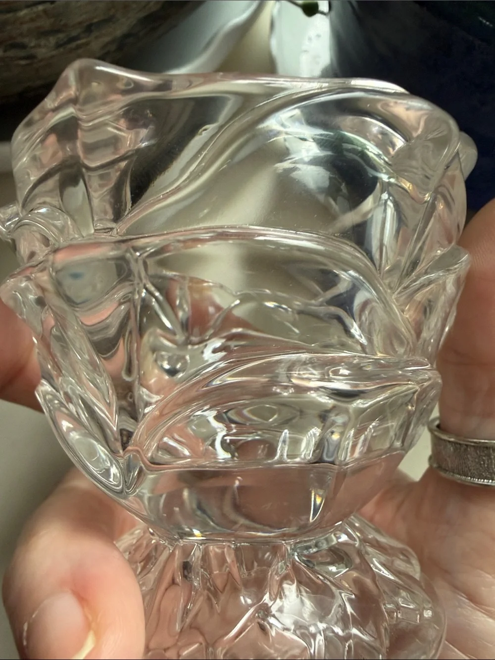 PartyLite Radiant Rose Crystal Votive Candle Holder